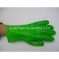 Fluoreszierender PVC-Handschuh für Autobahnpolizei